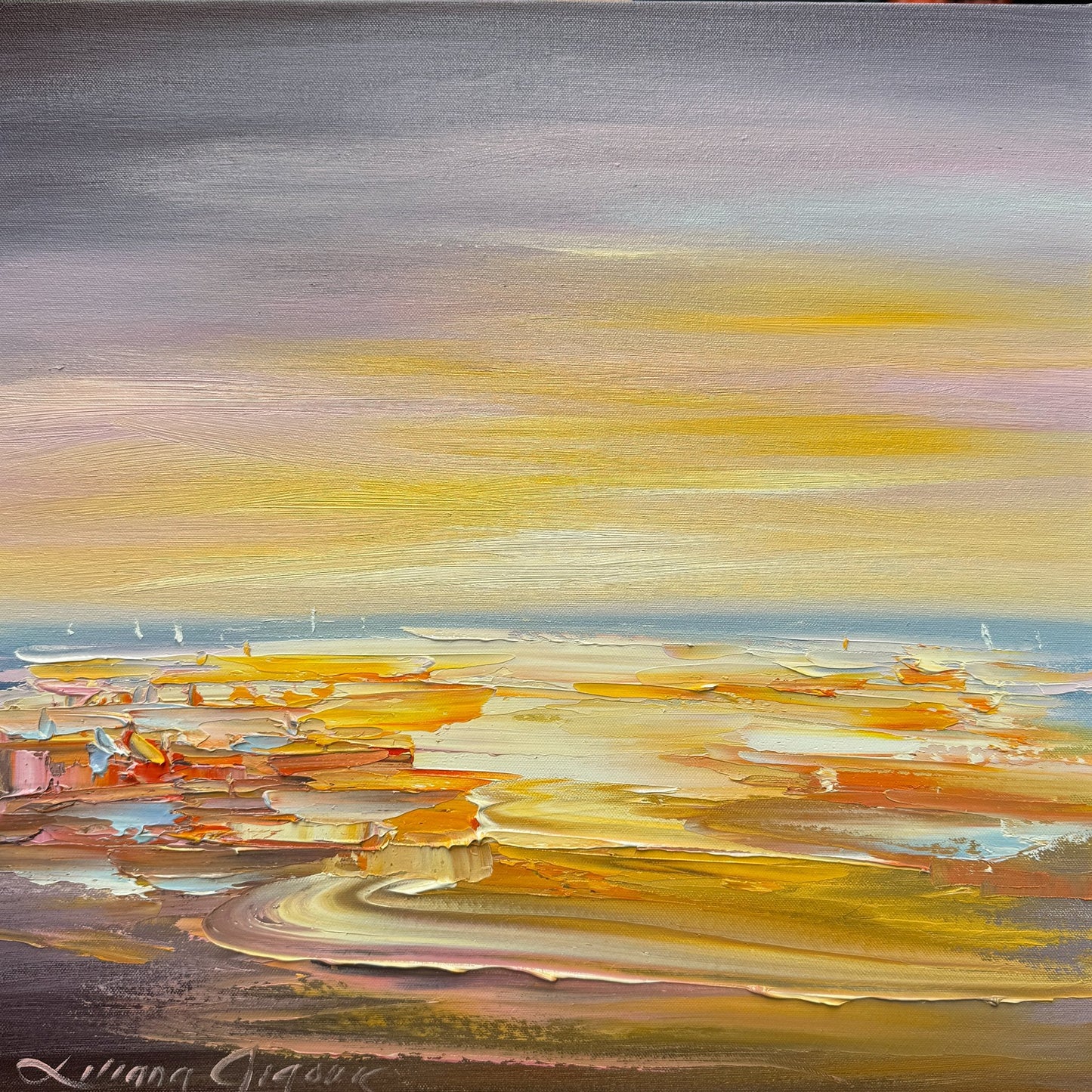 Golden sunrise No 8 - Gold Coast Gallery Of ArtLiliana Gigovic