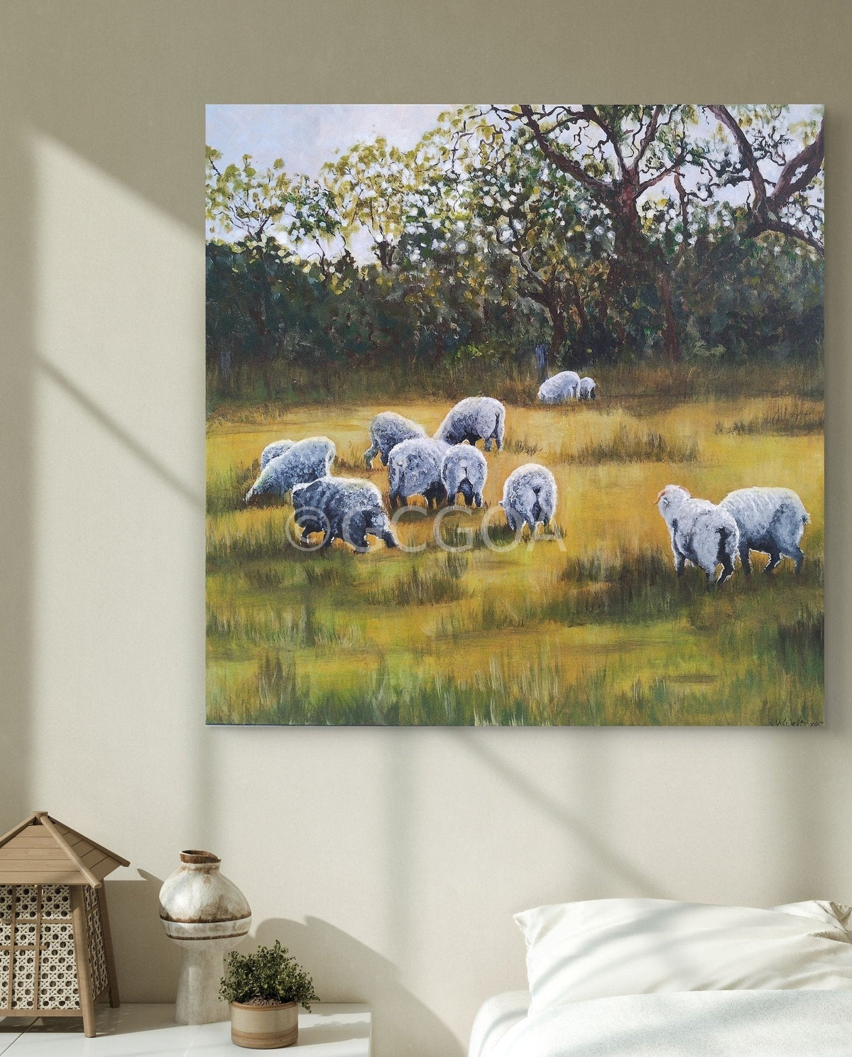 Grassgunyah morning - Original Art - Gold Coast Gallery Of ArtYvonne Wells