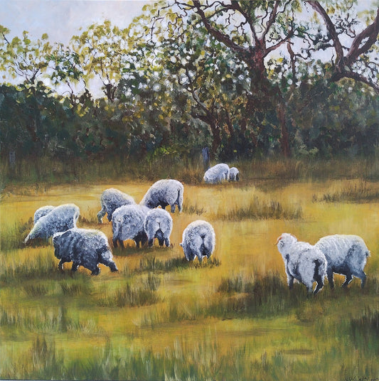 Grassgunyah morning - Original Art - Gold Coast Gallery Of ArtYvonne Wells