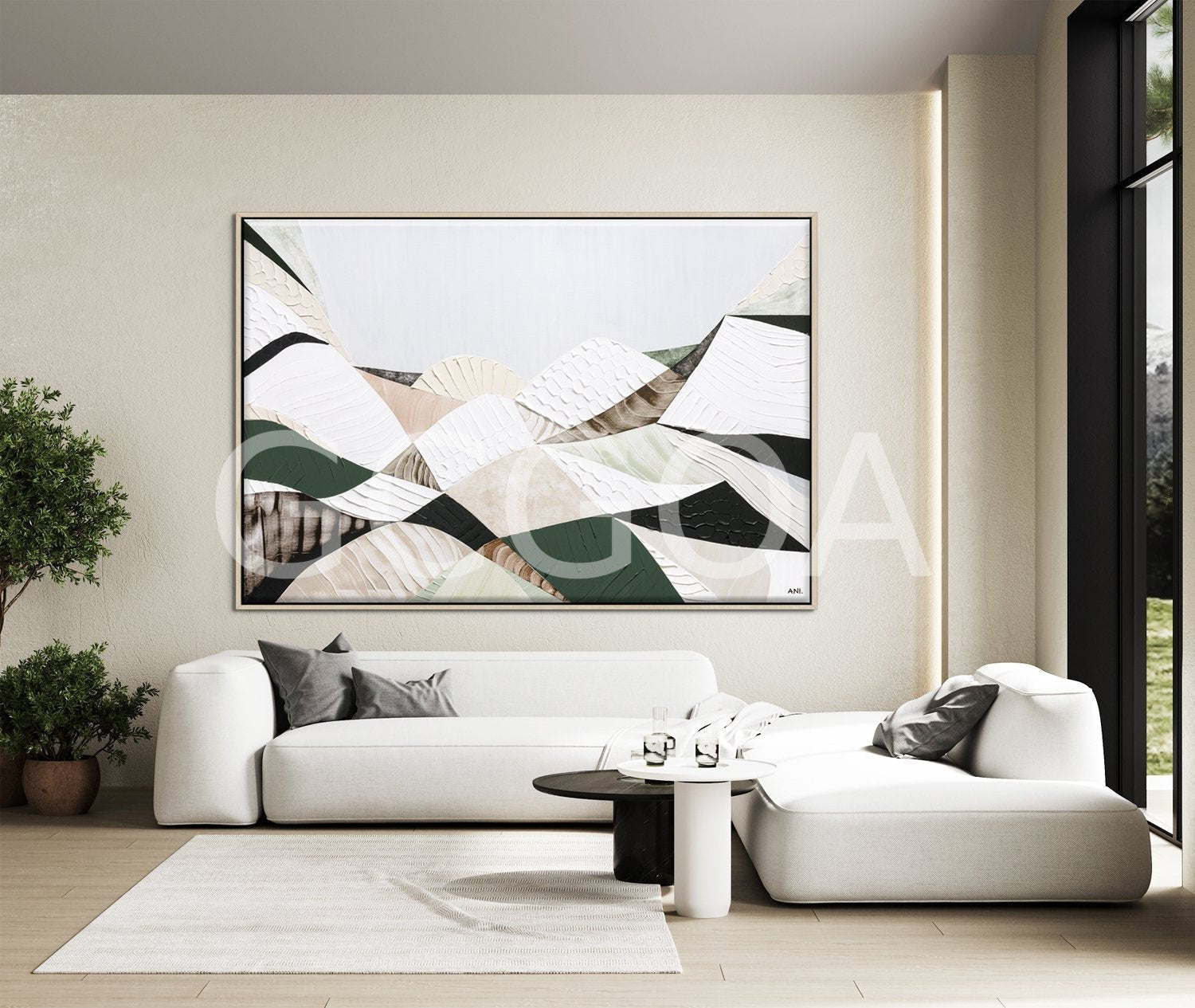 Great Dividing Mountain Ranges 1 Original Painting Ani Ipradjian - Gold Coast Gallery Of ArtAni Ipradjian