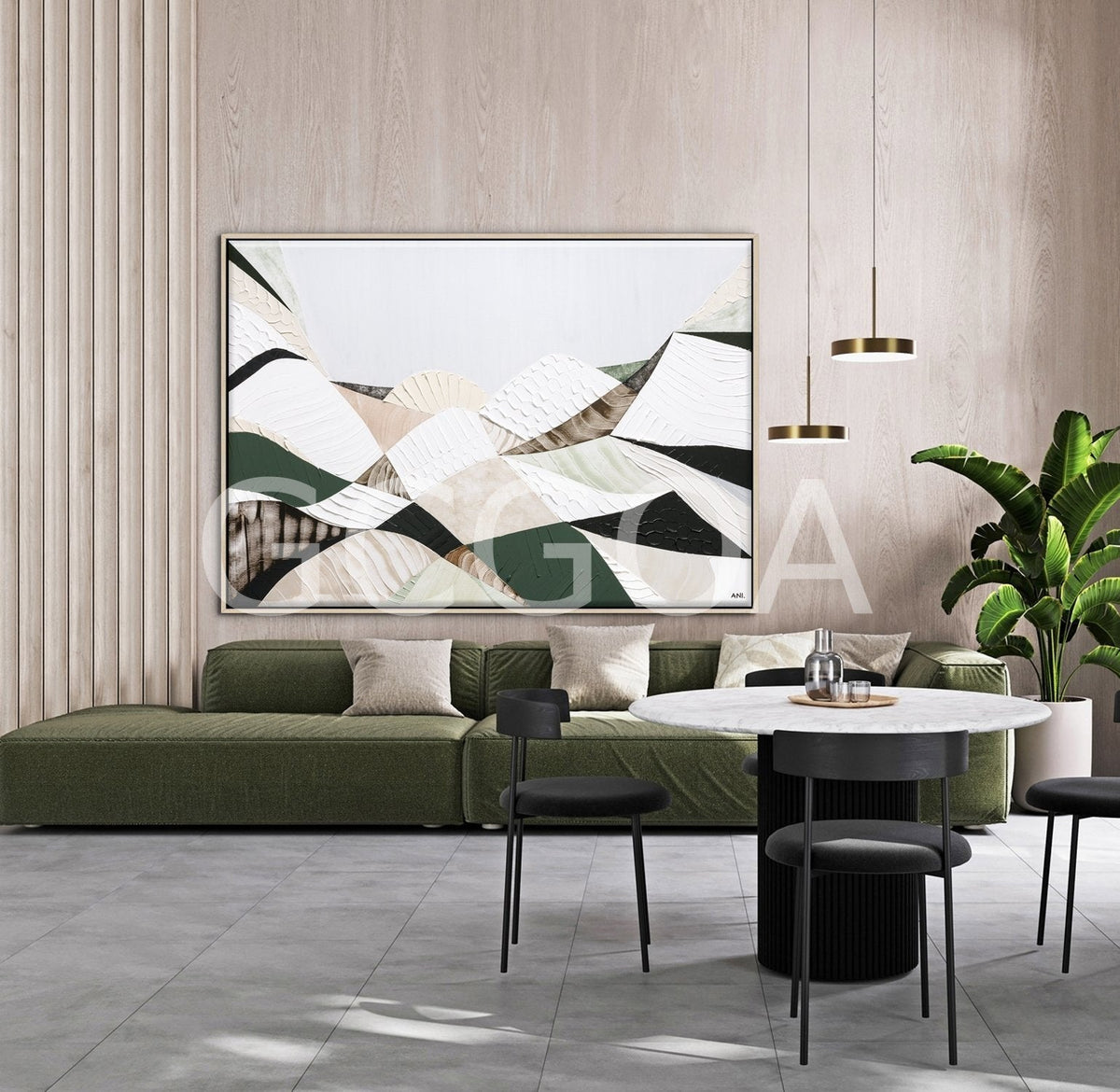 Great Dividing Mountain Ranges 1 Original Painting Ani Ipradjian - Gold Coast Gallery Of ArtAni Ipradjian
