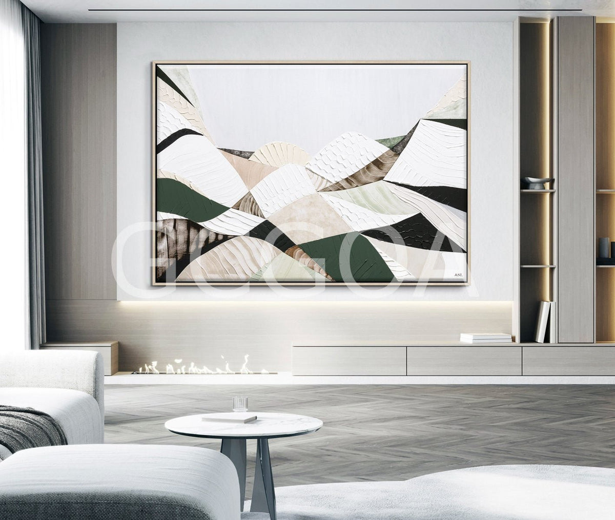 Great Dividing Mountain Ranges 1 Original Painting Ani Ipradjian - Gold Coast Gallery Of ArtAni Ipradjian
