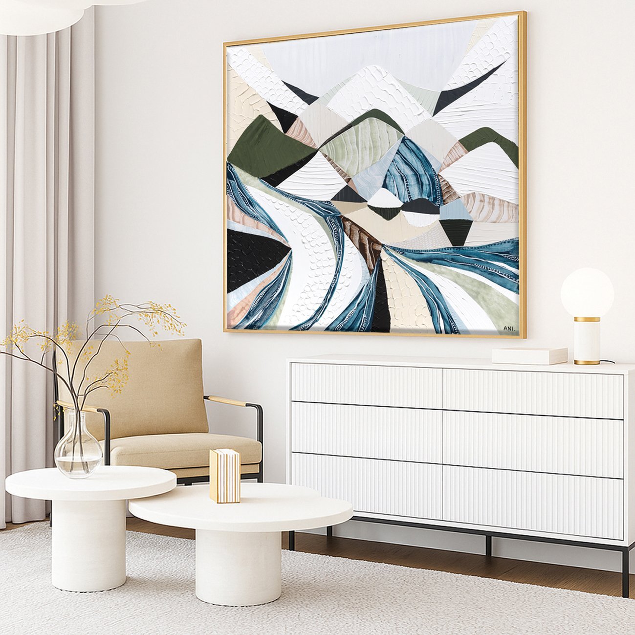 Great Dividing Plateau 1 Original Australian Painting by Ani Ipradjian - Gold Coast Gallery Of ArtAni Ipradjian