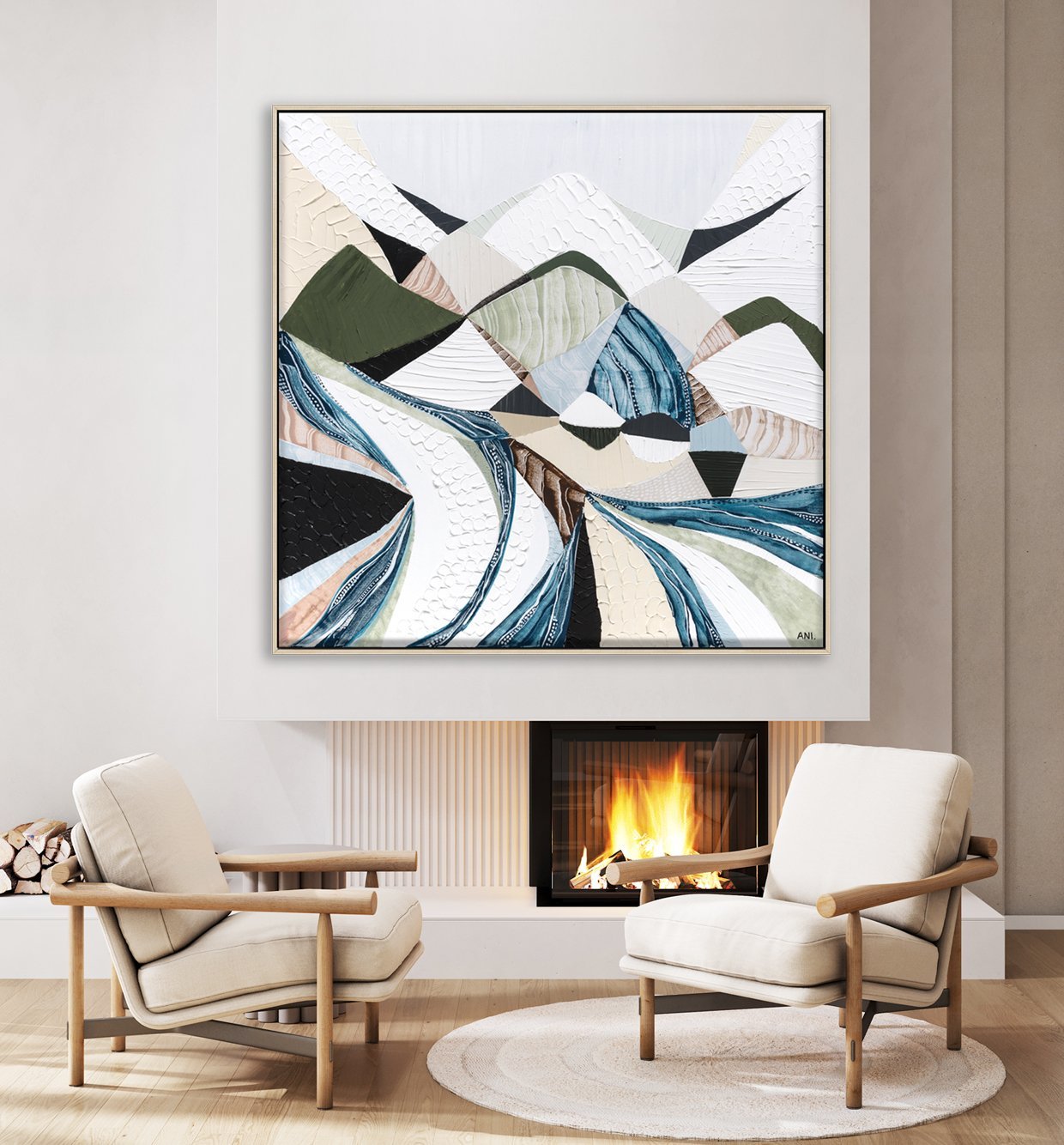 Great Dividing Plateau 1 Original Australian Painting by Ani Ipradjian - Gold Coast Gallery Of ArtAni Ipradjian