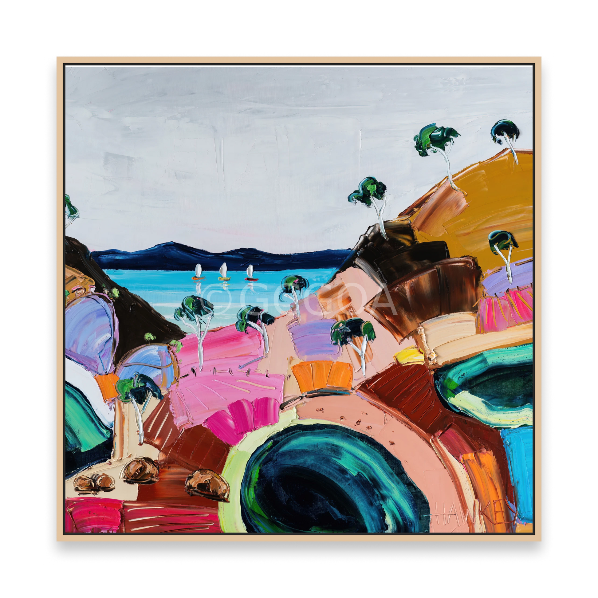 Green pools 2 - Fine Art Print - Gold Coast Gallery Of ArtAngela Hawkey