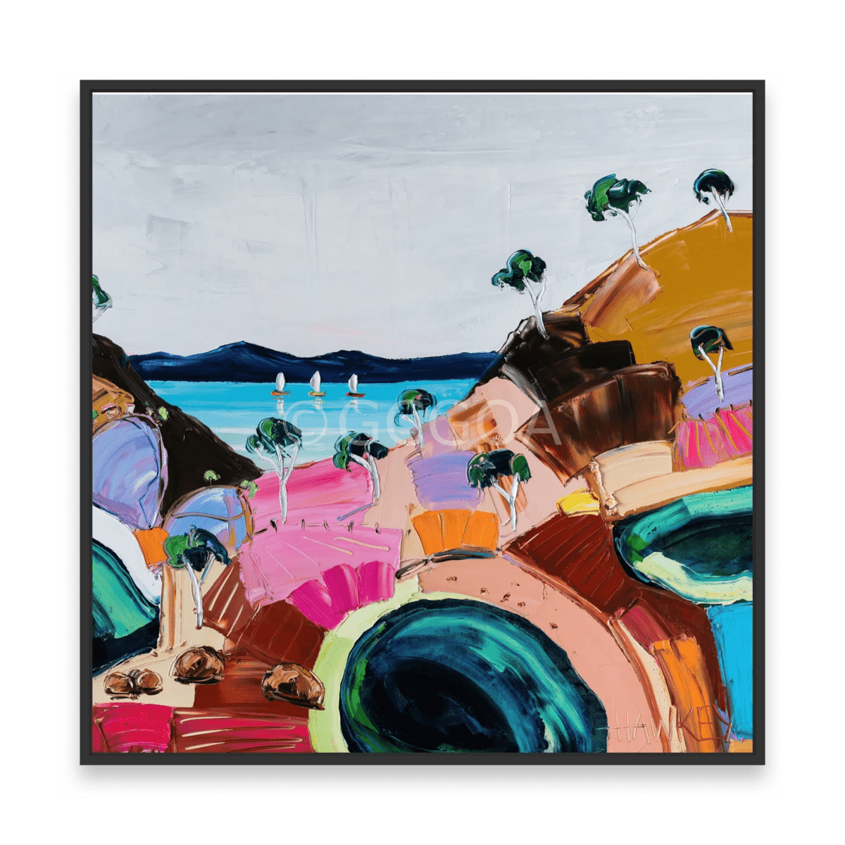 Green pools 2 - Fine Art Print - Gold Coast Gallery Of ArtAngela Hawkey