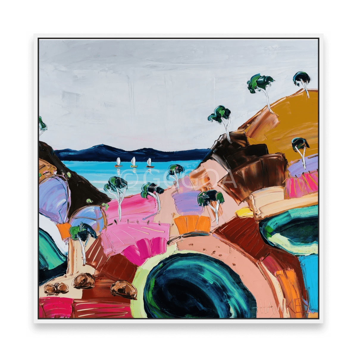 Green pools 2 - Fine Art Print - Gold Coast Gallery Of ArtAngela Hawkey