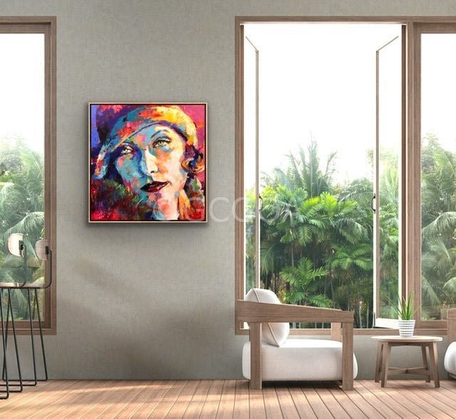 Greta Garbo Movie Star - Original Art - Gold Coast Gallery Of ArtJos Coufreur