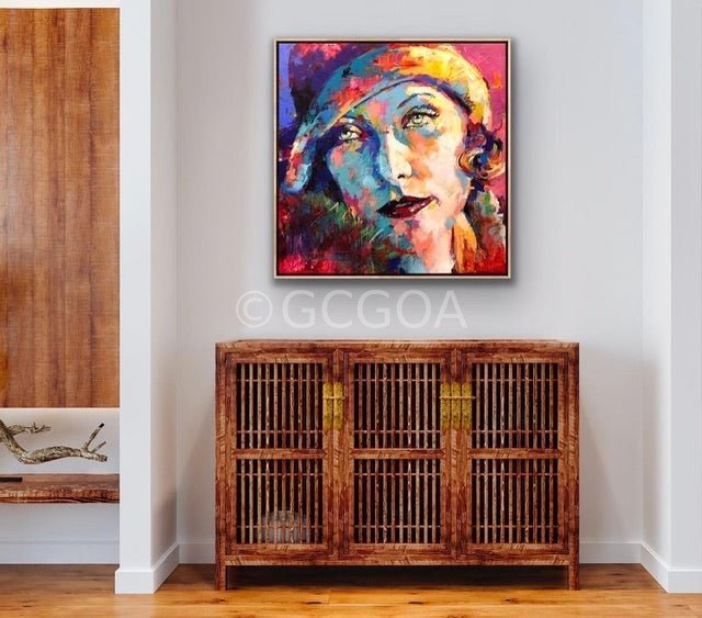 Greta Garbo Movie Star - Original Art - Gold Coast Gallery Of ArtJos Coufreur
