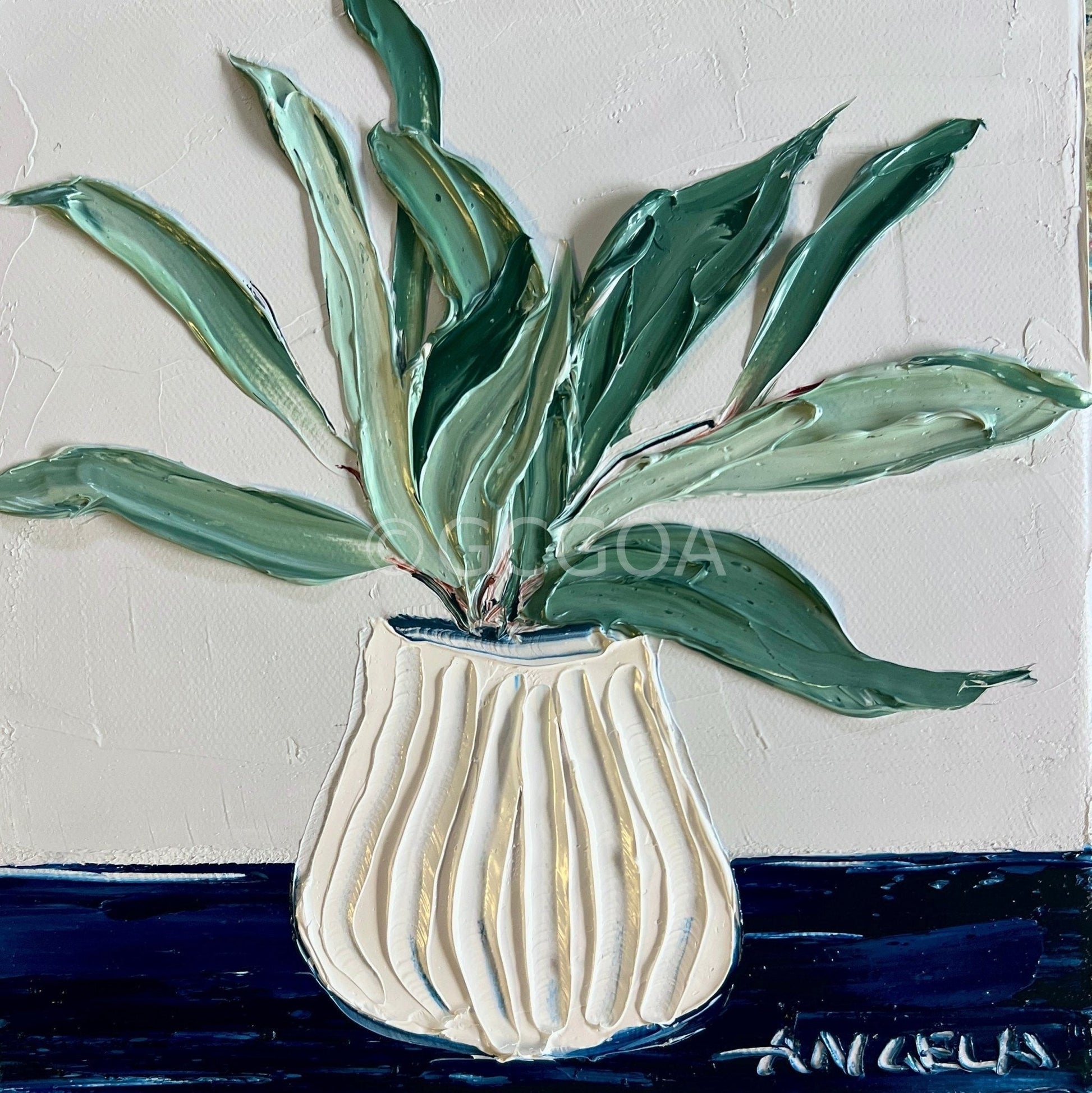 Gum Leaves - Original Art - Gold Coast Gallery Of ArtAngela Hawkey