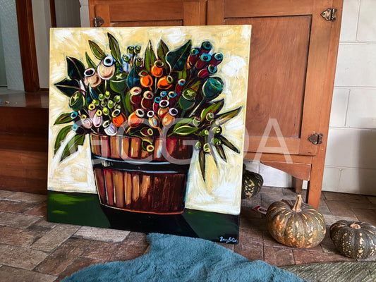 Gumnuts in a Barrel - Original Art - Gold Coast Gallery Of ArtLucy Car