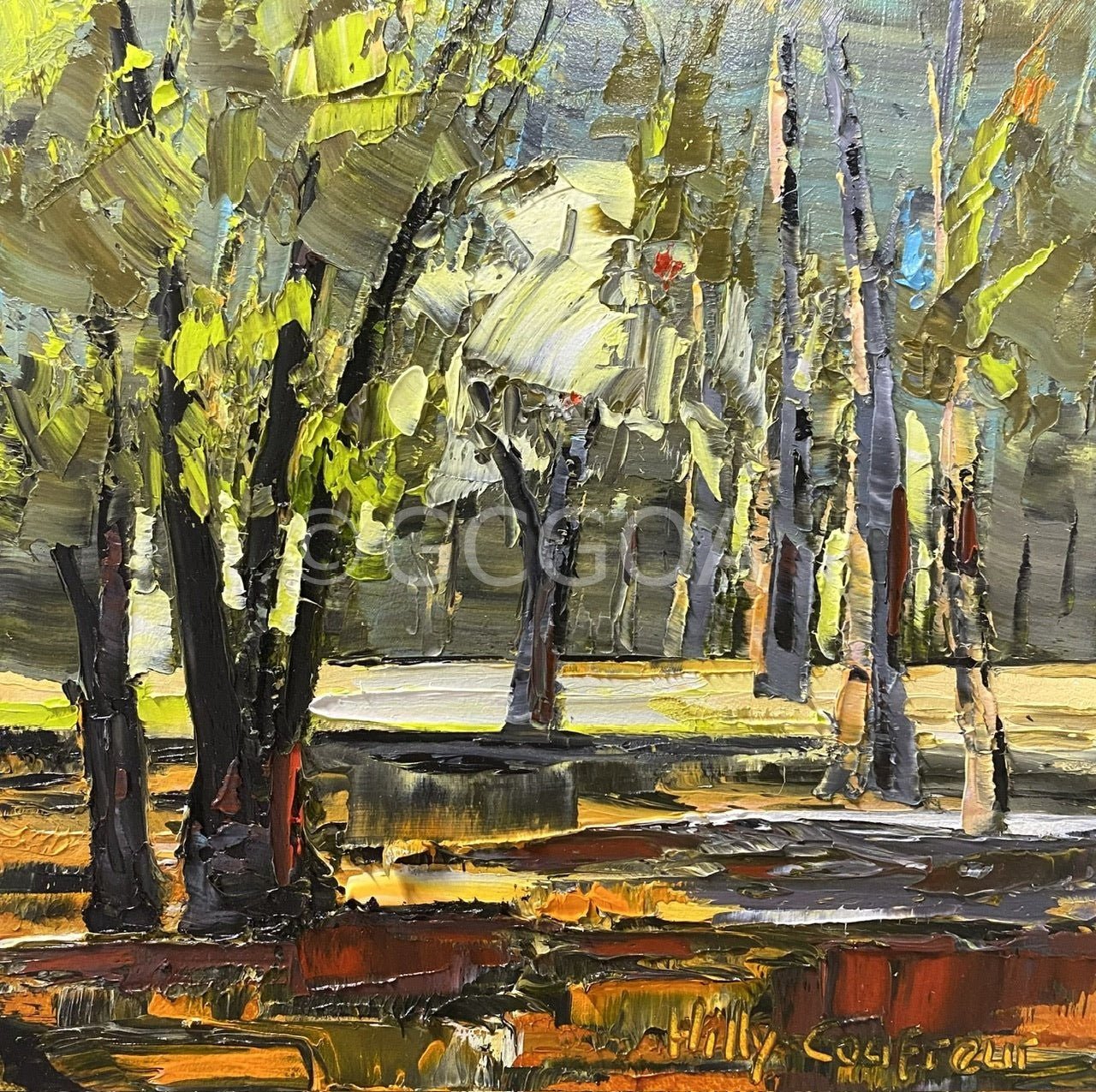 Gumtree Forest - Plein Air - Gold Coast Gallery Of ArtHilly Coufreur