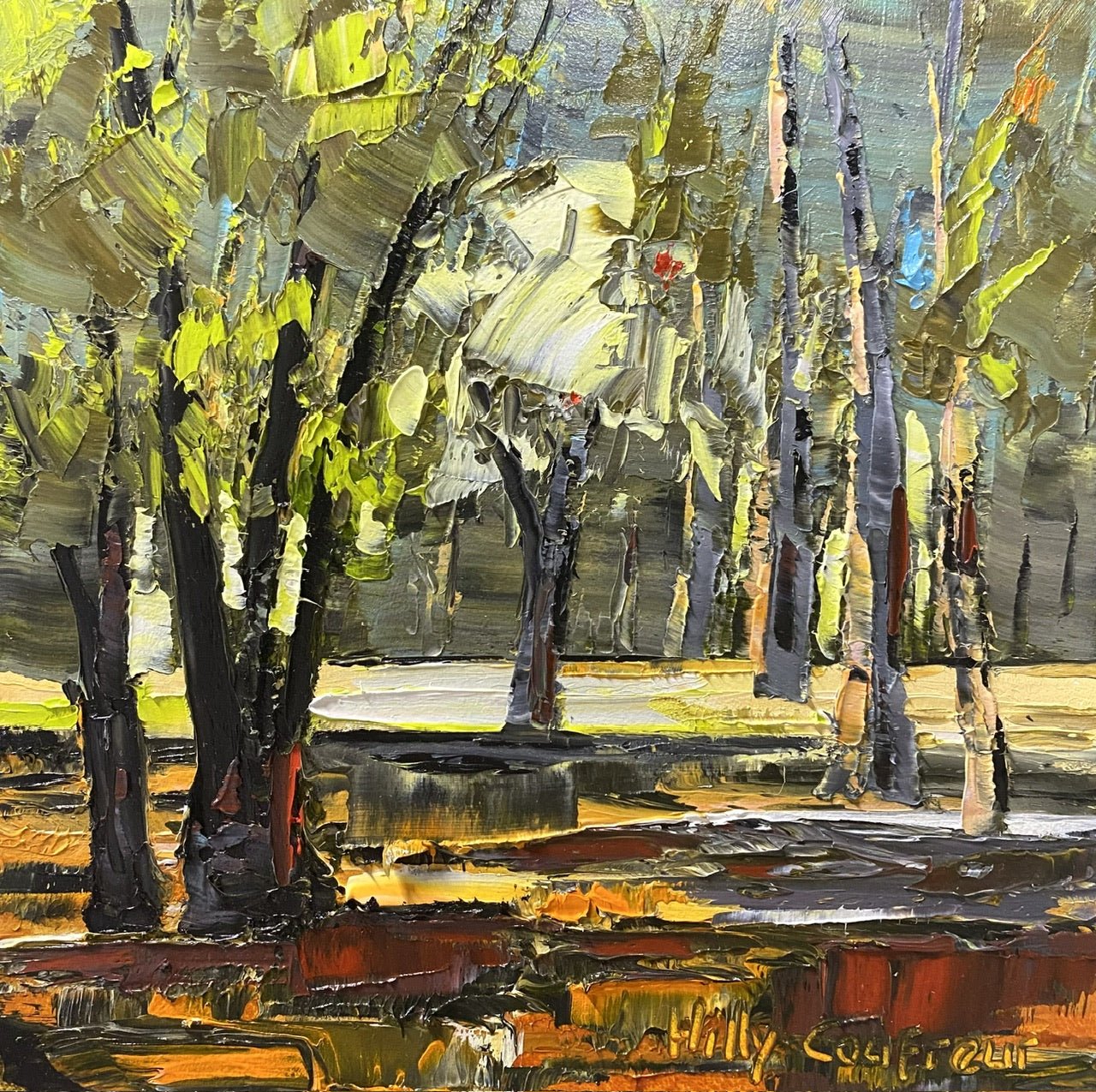 Gumtree Forest - Plein Air - Gold Coast Gallery Of ArtHilly Coufreur