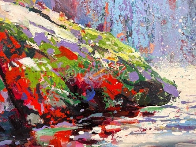 Halls Falls, Tasmania - Original Art - Gold Coast Gallery Of ArtJos Coufreur