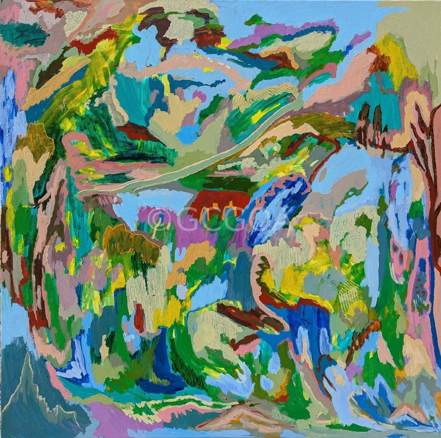 Happy Days Will Be Happy- Original Art - Gold Coast Gallery Of ArtAlpana Rai