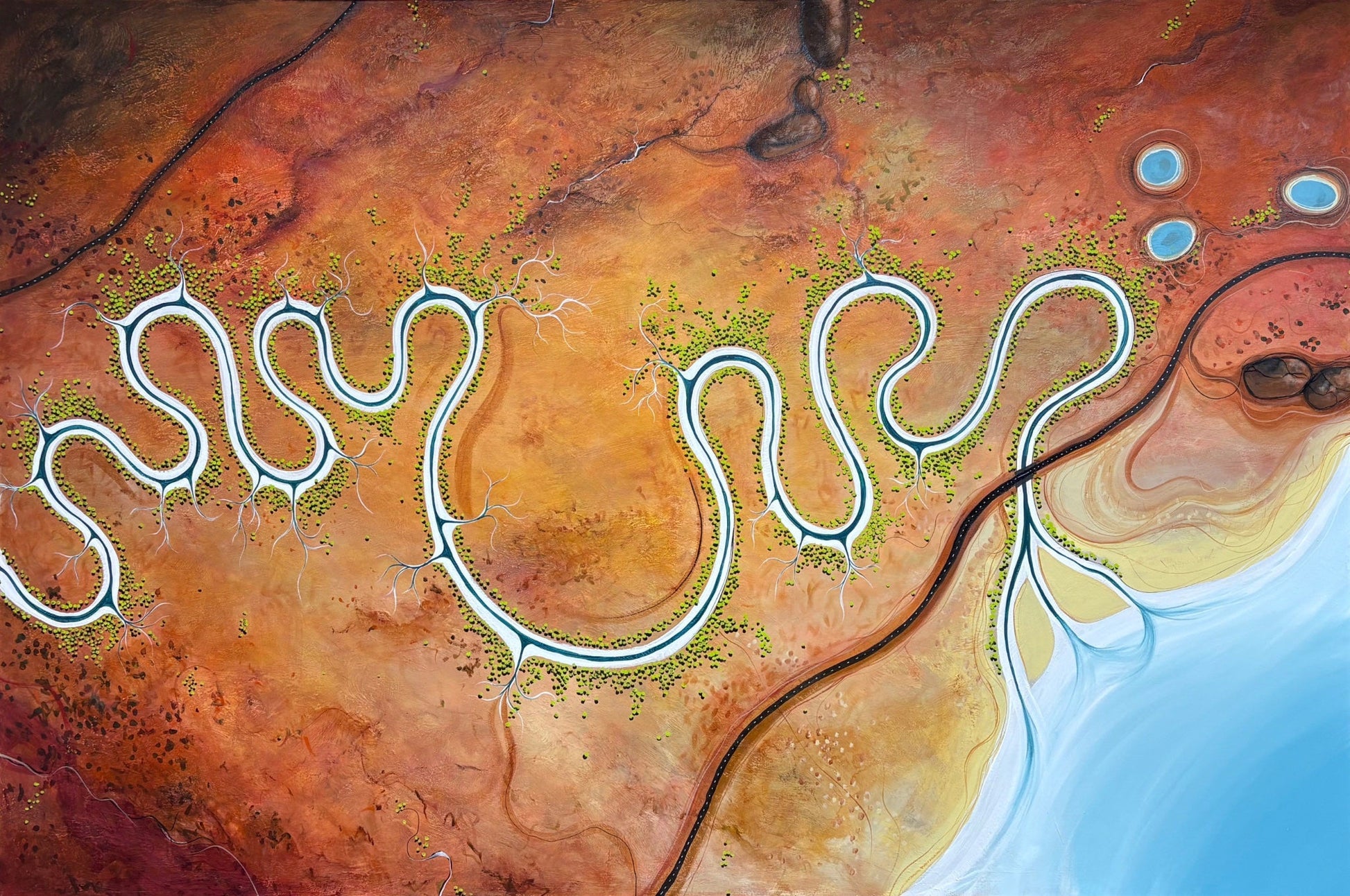 Held By The Earth - Drawn To The Sea - Gold Coast Gallery Of ArtTania Chanter