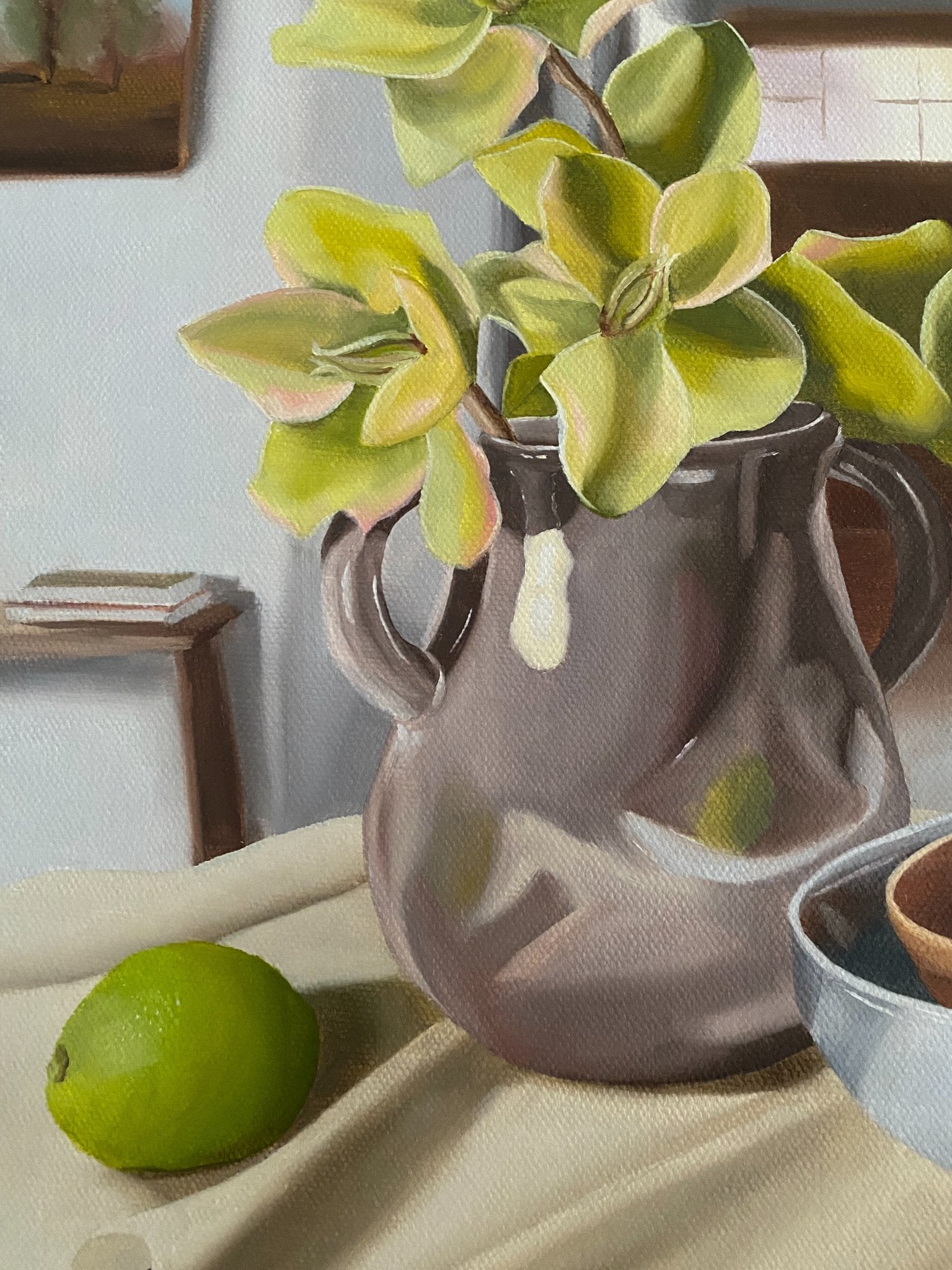 Hellebores and Stacked Bowls - Gold Coast Gallery Of ArtAmanda Ogilby