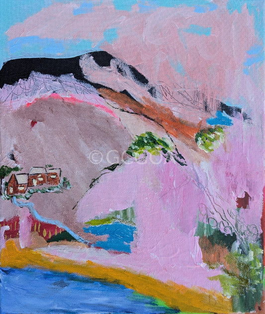 Hillside Reverie 1 - Original Art - Gold Coast Gallery Of ArtAlpana Rai