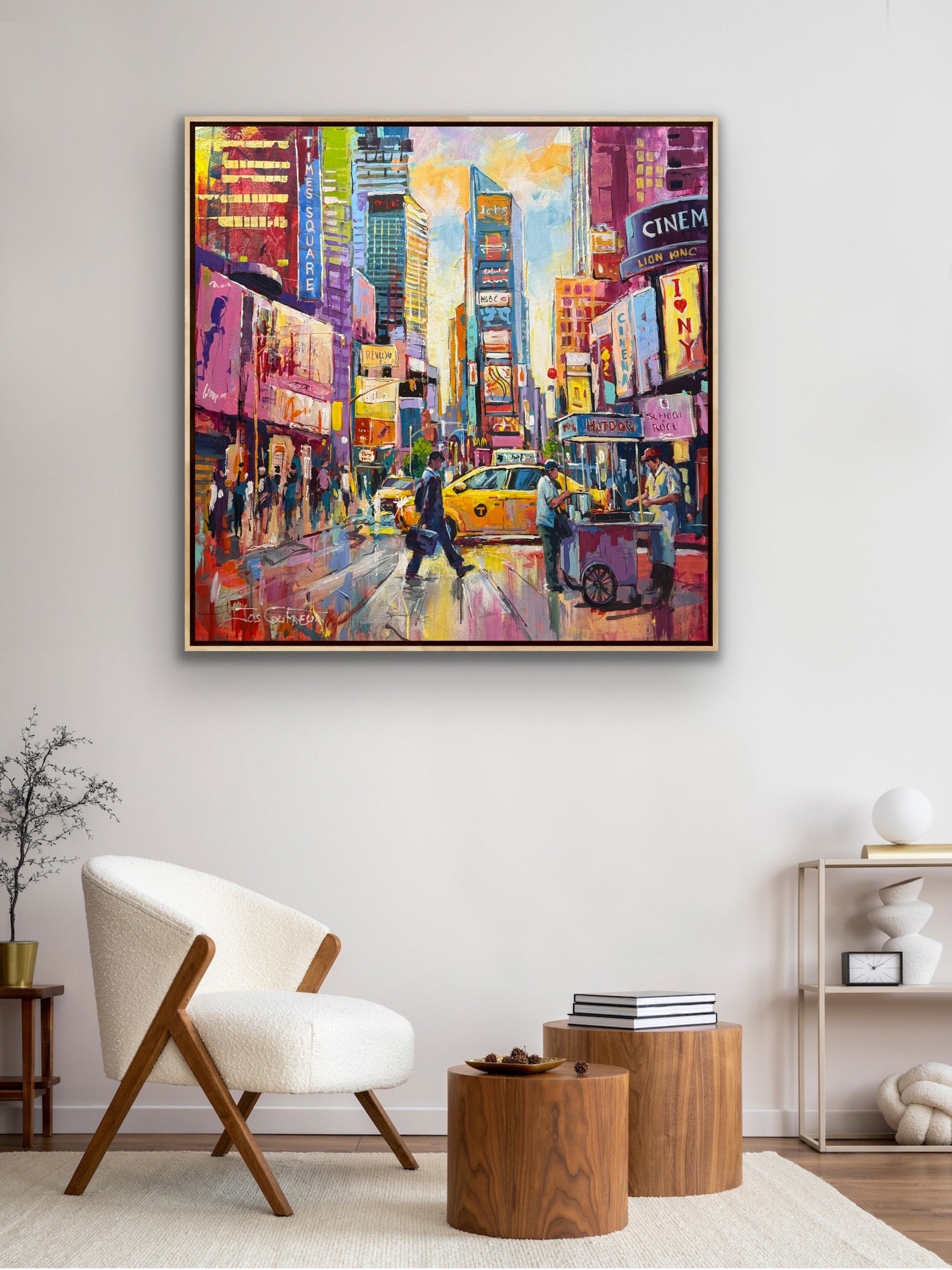 Hot Dog Stand in New York - Gold Coast Gallery Of ArtJos Coufreur