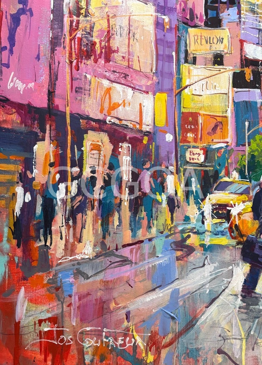 Hot Dog Stand in New York - Gold Coast Gallery Of ArtJos Coufreur