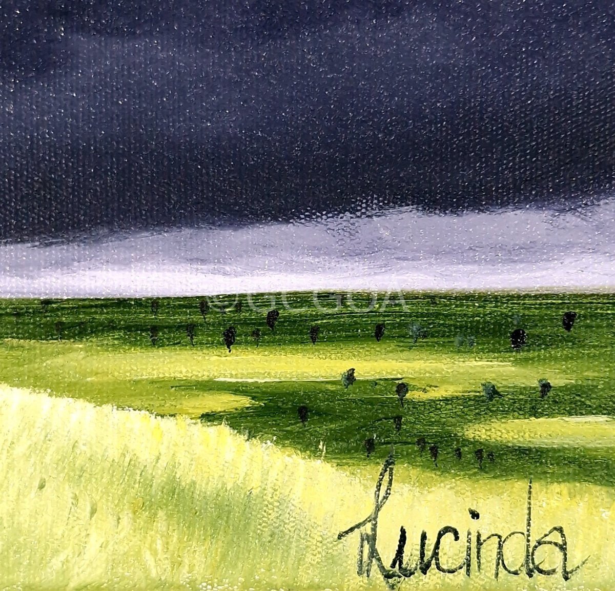 How Green Is The Valley - Original Art - Gold Coast Gallery Of ArtLucinda Leveille