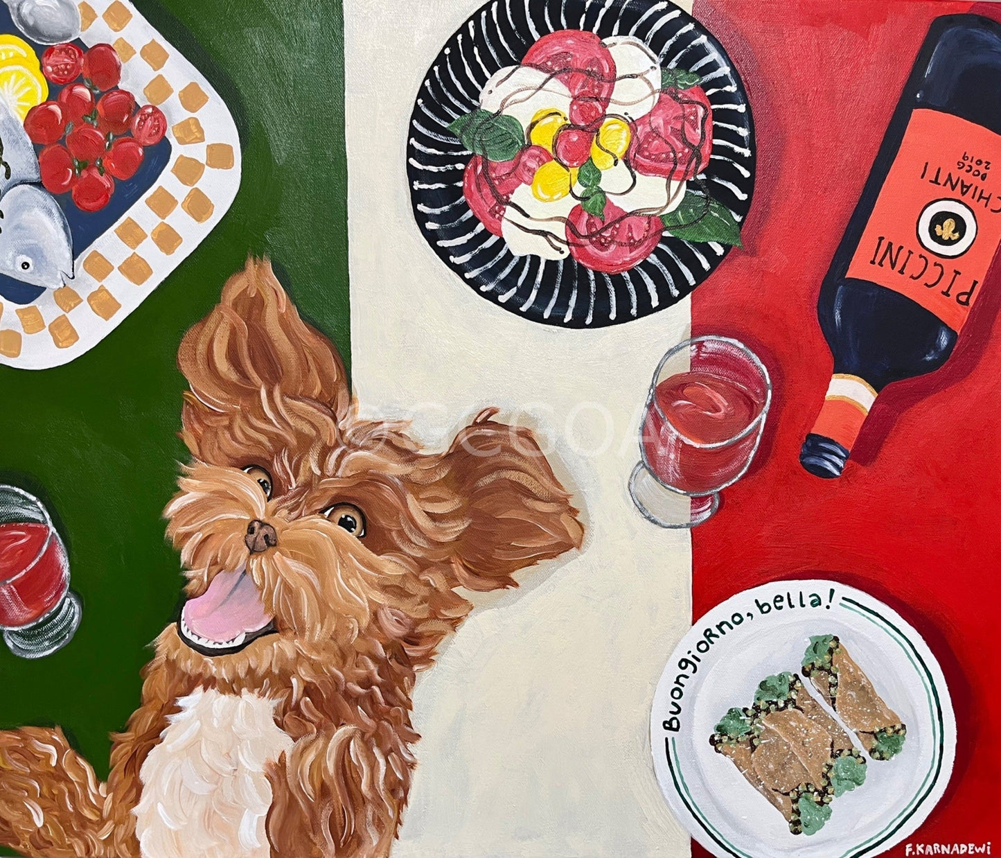 I don’t need therapy. I just need to go to Italy! - Original Art - Gold Coast Gallery Of ArtFika Karnadewi