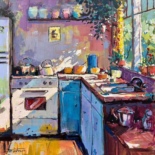 Interior - Blue Jug in the Kitchen - Gold Coast Gallery Of ArtJos Coufreur