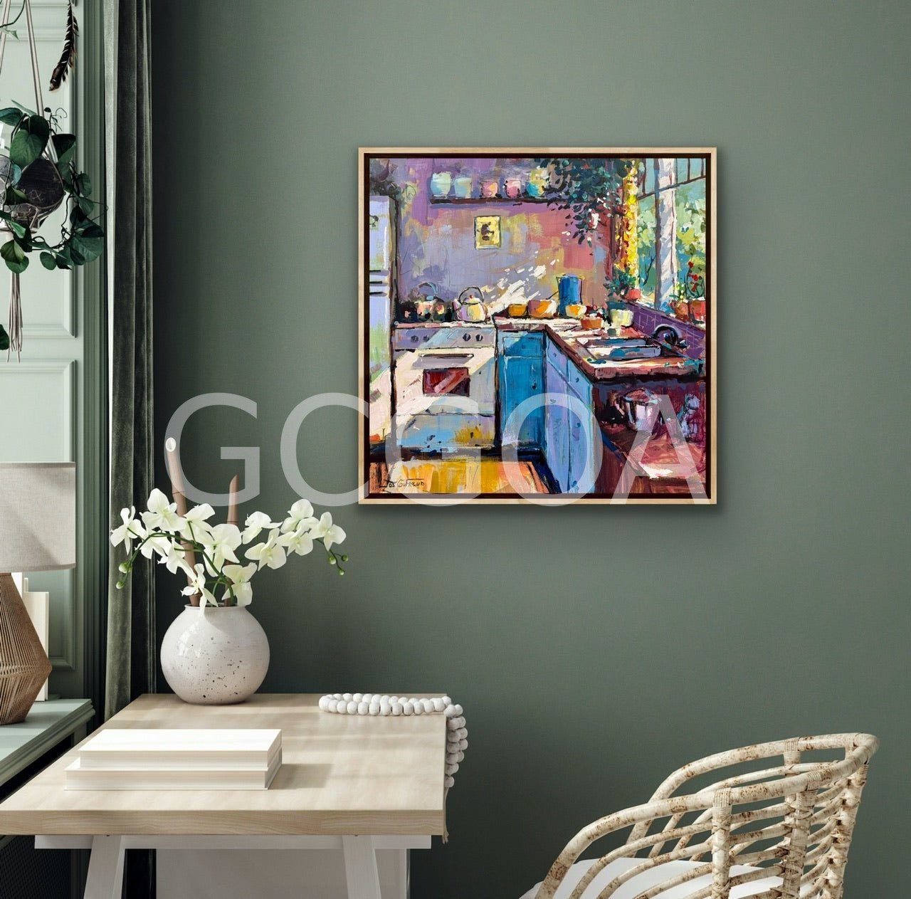 Interior - Blue Jug in the Kitchen - Gold Coast Gallery Of ArtJos Coufreur