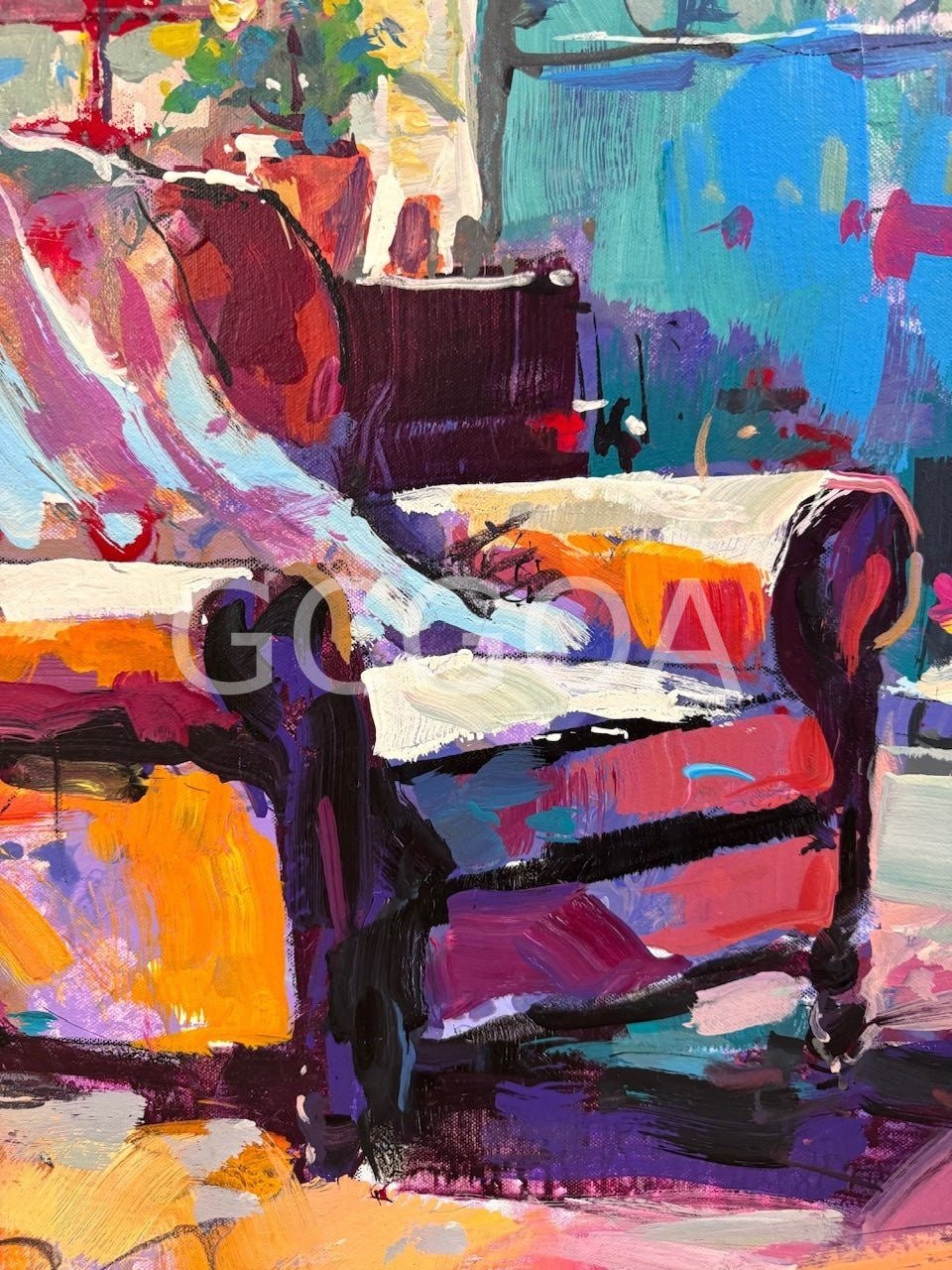Interior - Fireside Glow - Gold Coast Gallery Of ArtJos Coufreur