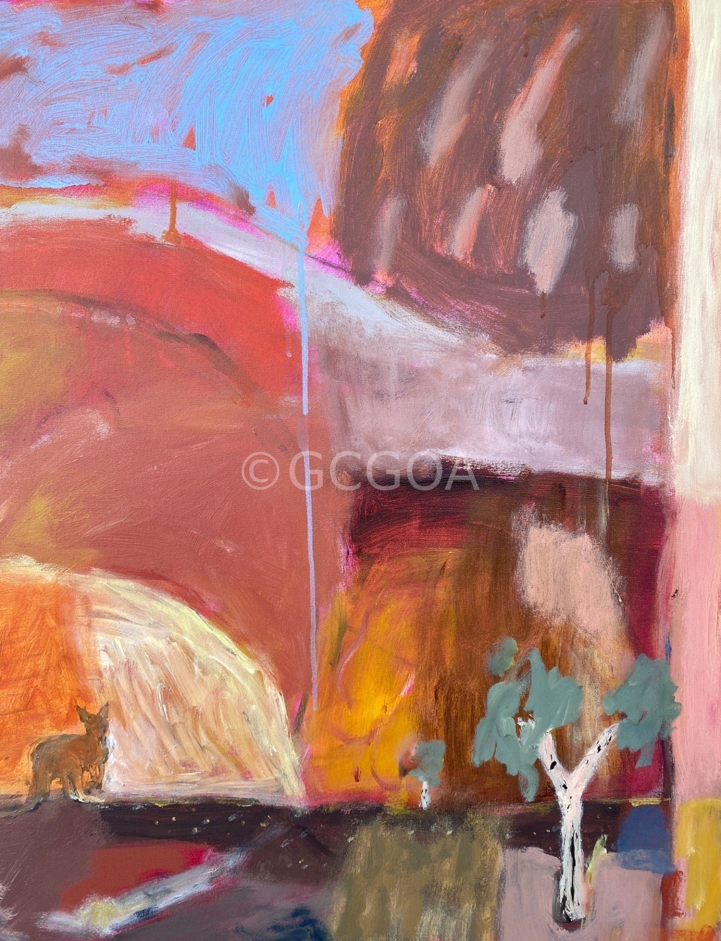 Ironstone And Bark - Original Art - Gold Coast Gallery Of ArtGreta Hounslow