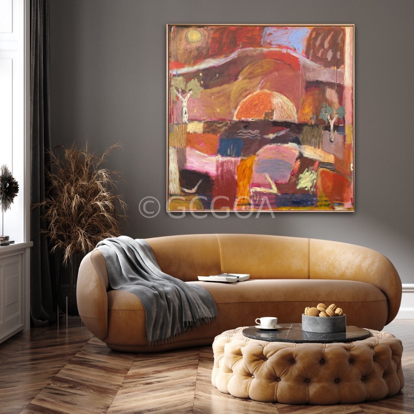 Ironstone And Bark - Original Art - Gold Coast Gallery Of ArtGreta Hounslow