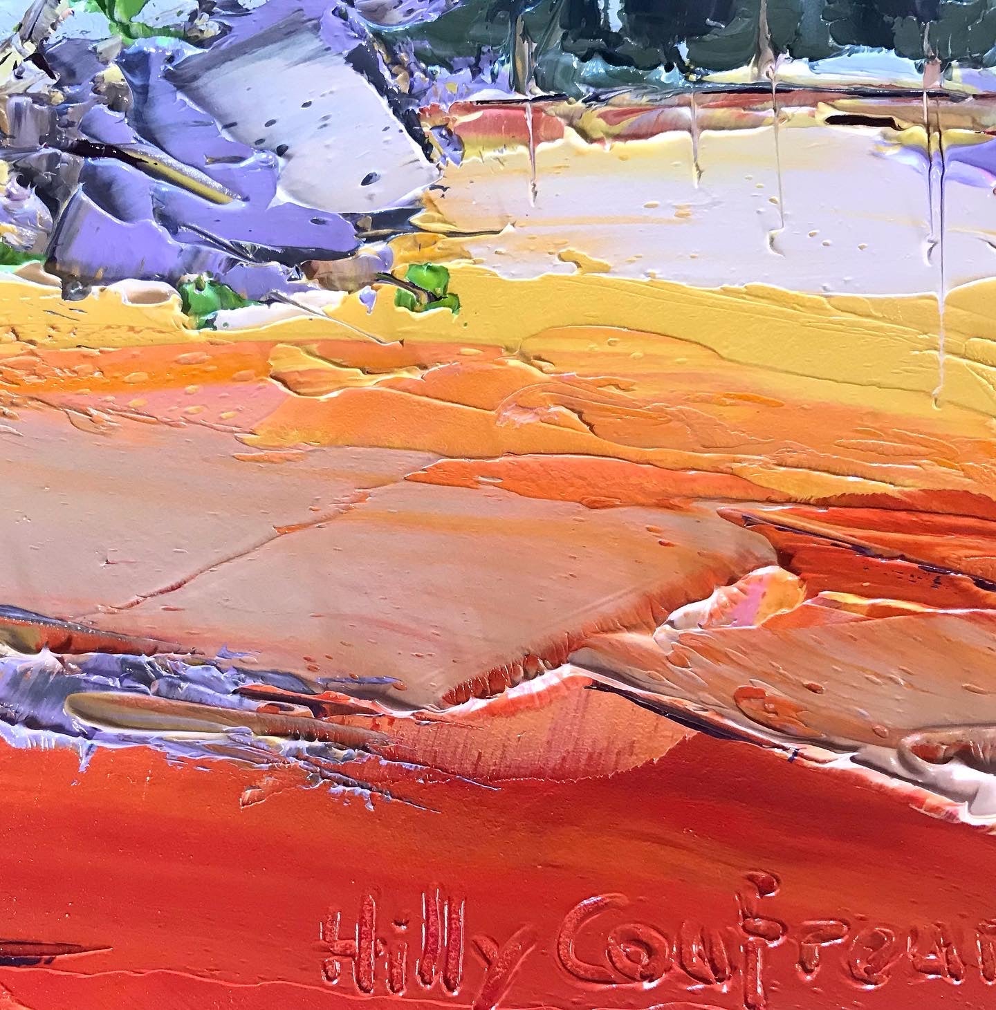 Jacaranda on the Farm - Plein Air - Gold Coast Gallery Of ArtHilly Coufreur