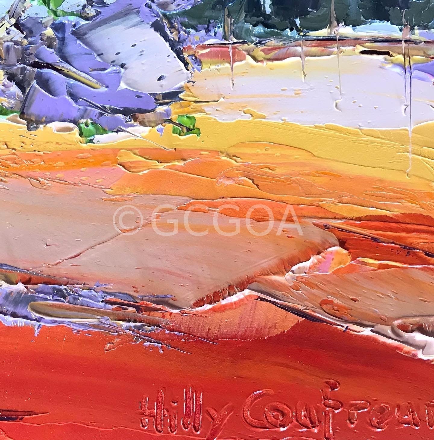 Jacaranda on the Farm - Plein Air - Gold Coast Gallery Of ArtHilly Coufreur