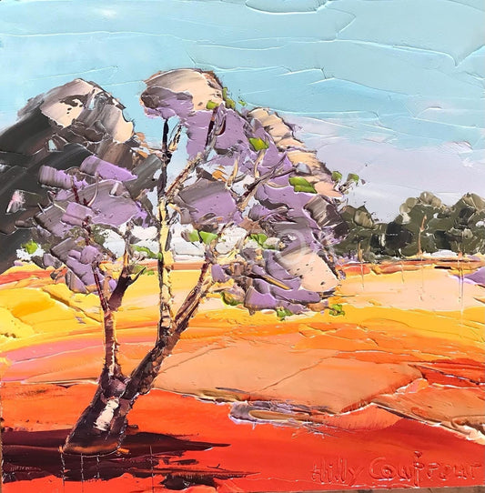 Jacaranda on the Farm - Plein Air - Gold Coast Gallery Of ArtHilly Coufreur