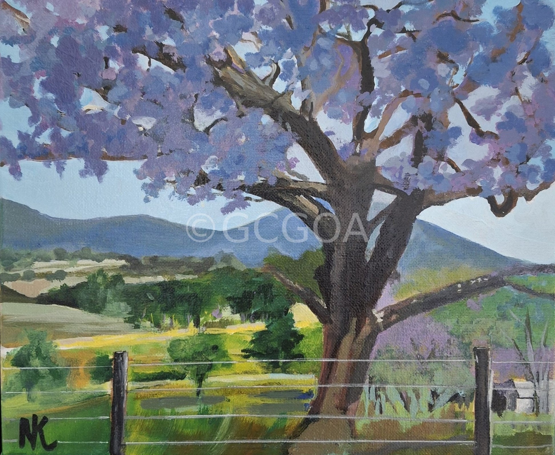 Jacaranda Season - Original Art - Gold Coast Gallery Of ArtNatalie K
