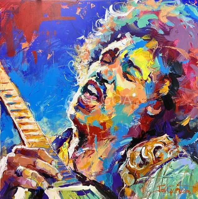 Jimi Hendrix 11 - Original Art - Gold Coast Gallery Of ArtJos Coufreur