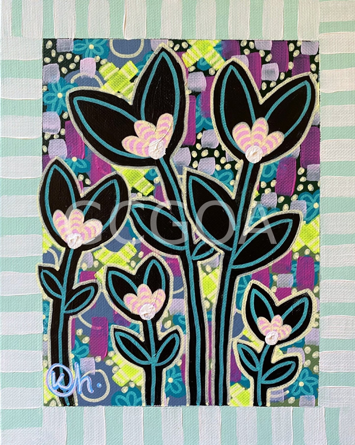 Joyful Little Blooms 1 - Gold Coast Gallery Of ArtKat Handley
