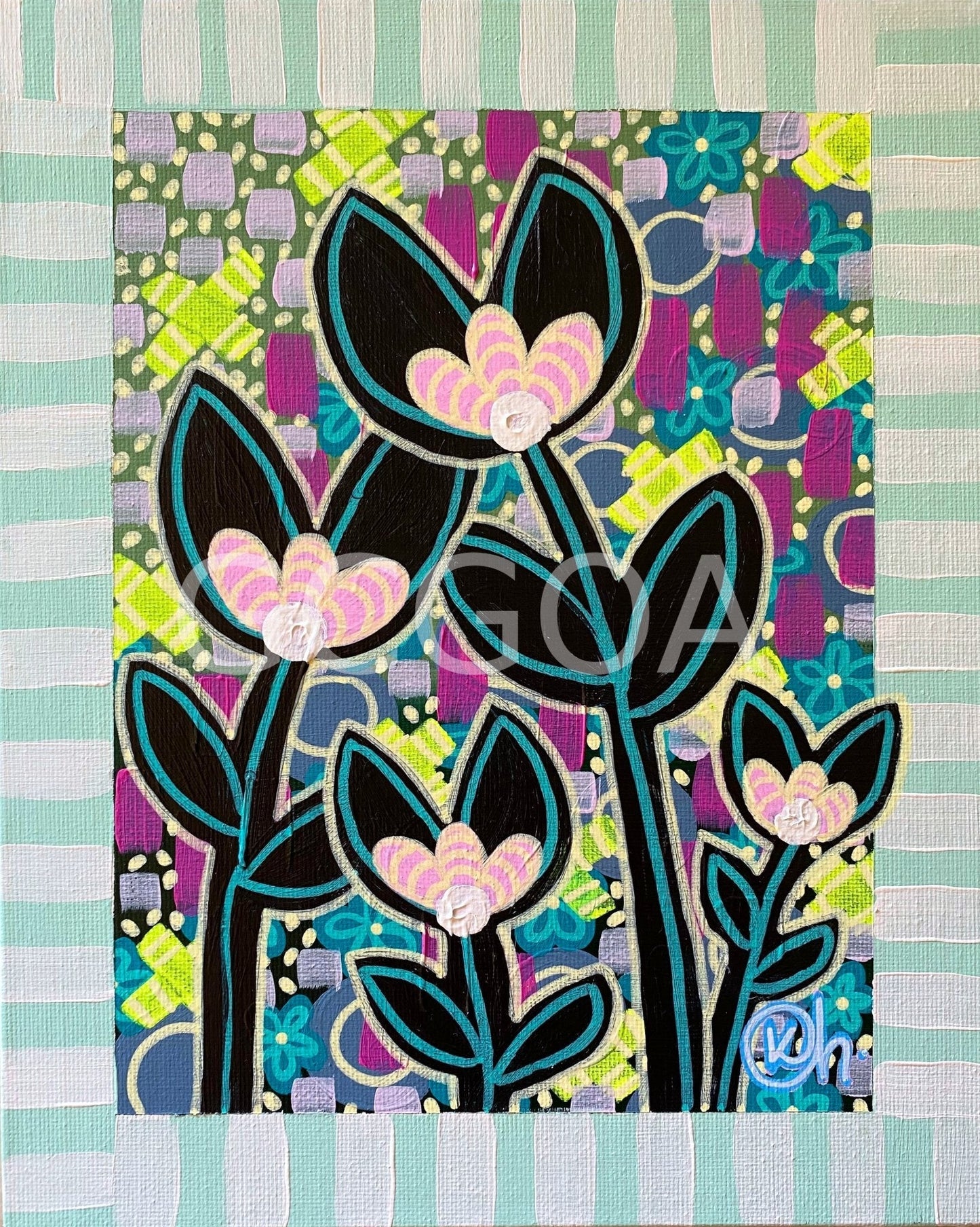 Joyful Little Blooms 2 - Gold Coast Gallery Of ArtKat Handley