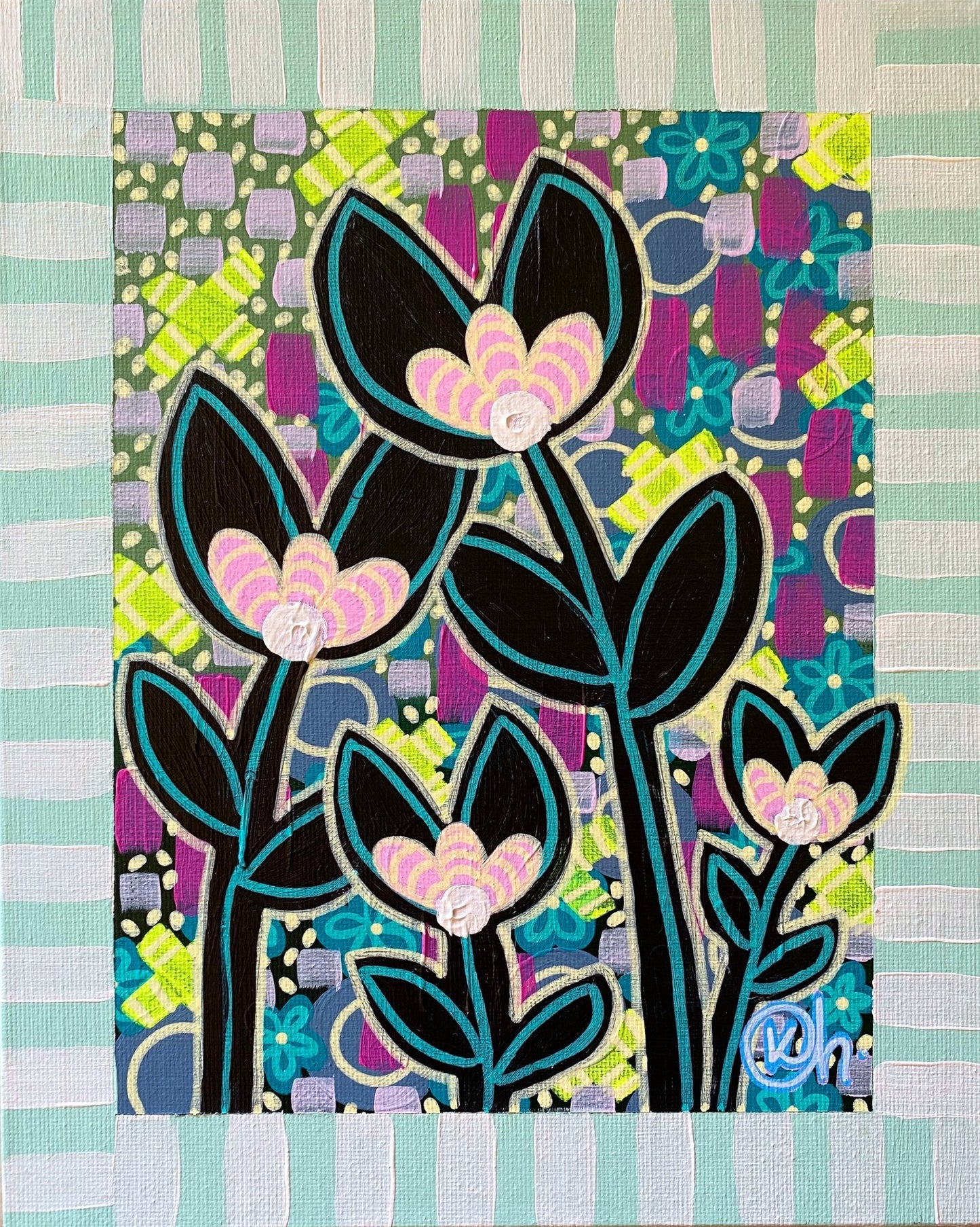 Joyful Little Blooms 2 - Gold Coast Gallery Of ArtKat Handley