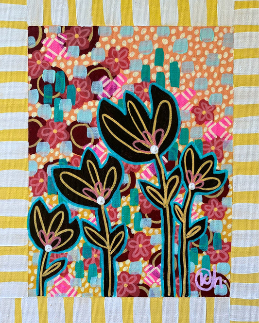 Joyful Little Blooms 3 - Gold Coast Gallery Of ArtKat Handley