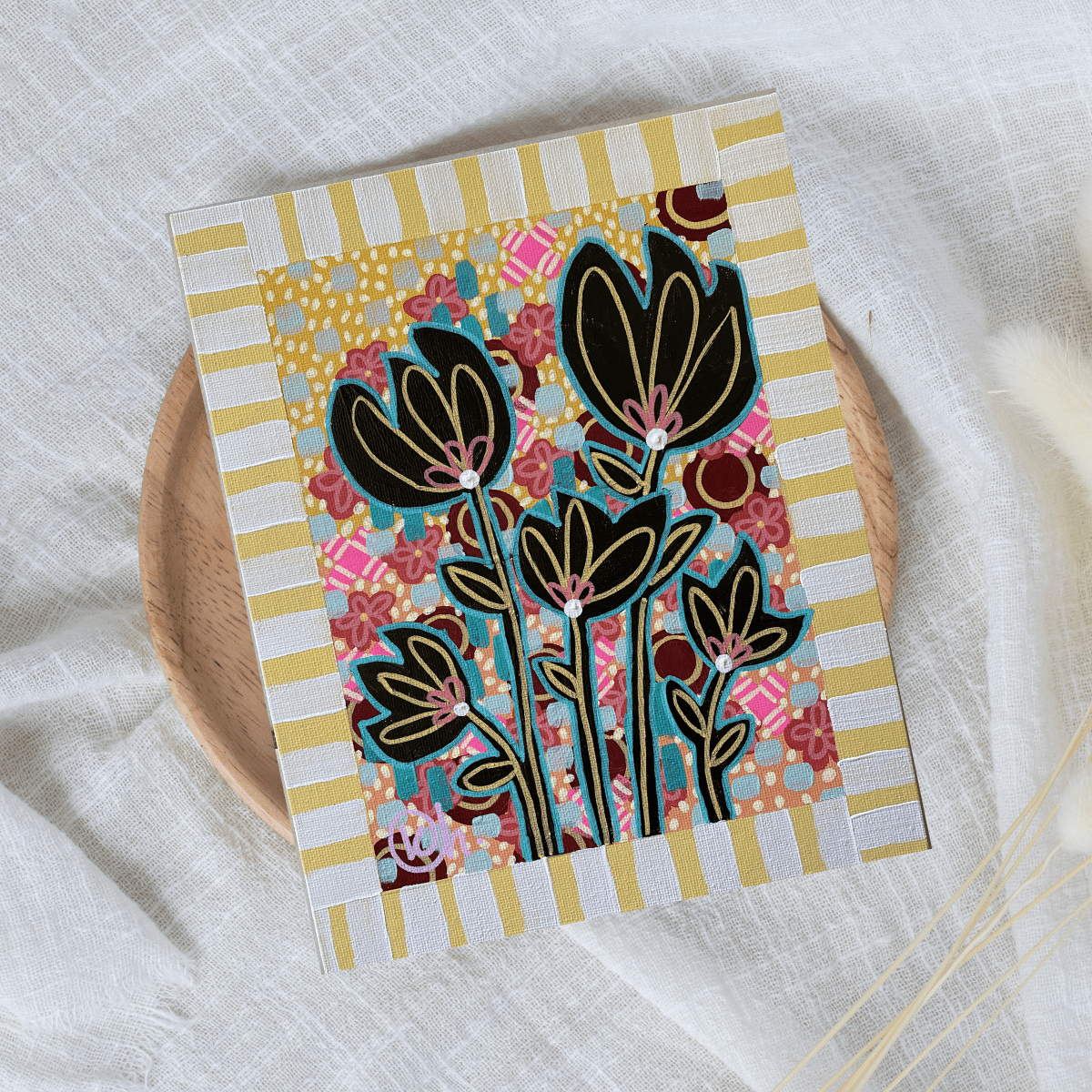 Joyful Little Blooms 4 - Gold Coast Gallery Of ArtKat Handley