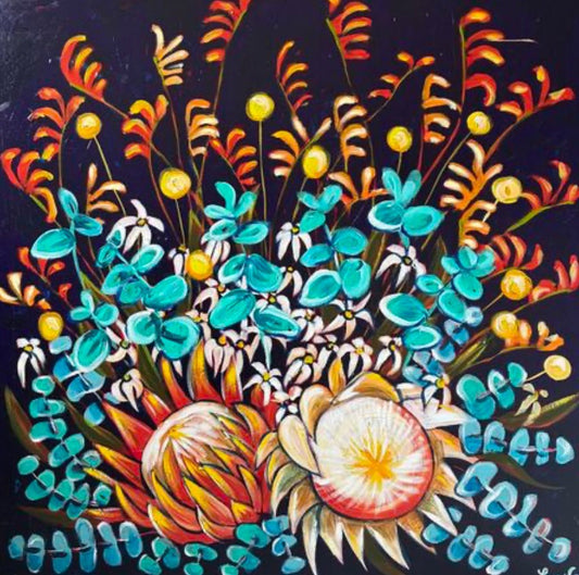 Kangaroo Paws and Flannel Flowers - Original Art - Gold Coast Gallery Of ArtLucy Car