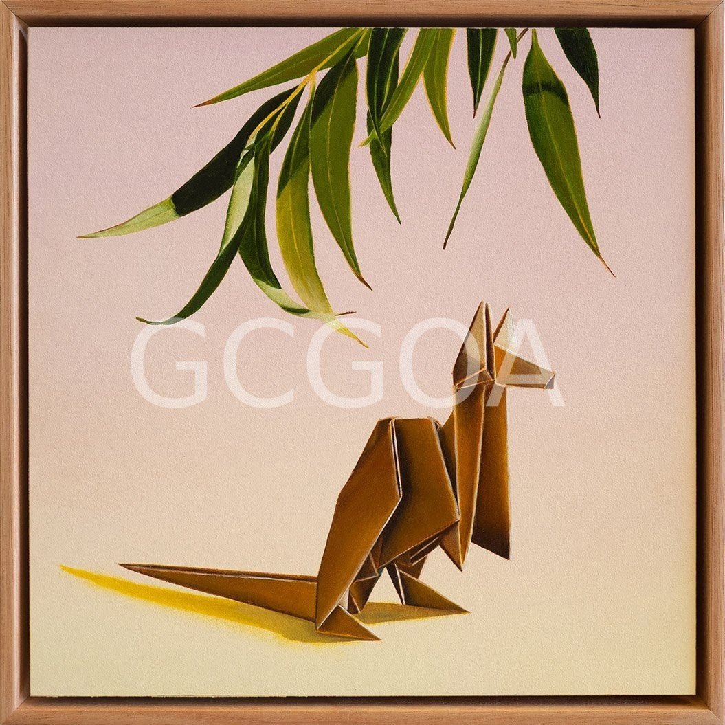 Kangaroos Peaceful Pause - Original Art - Gold Coast Gallery Of ArtSarah Park