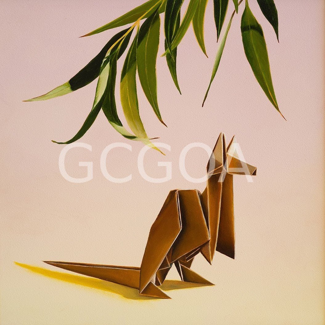 Kangaroos Peaceful Pause - Original Art - Gold Coast Gallery Of ArtSarah Park