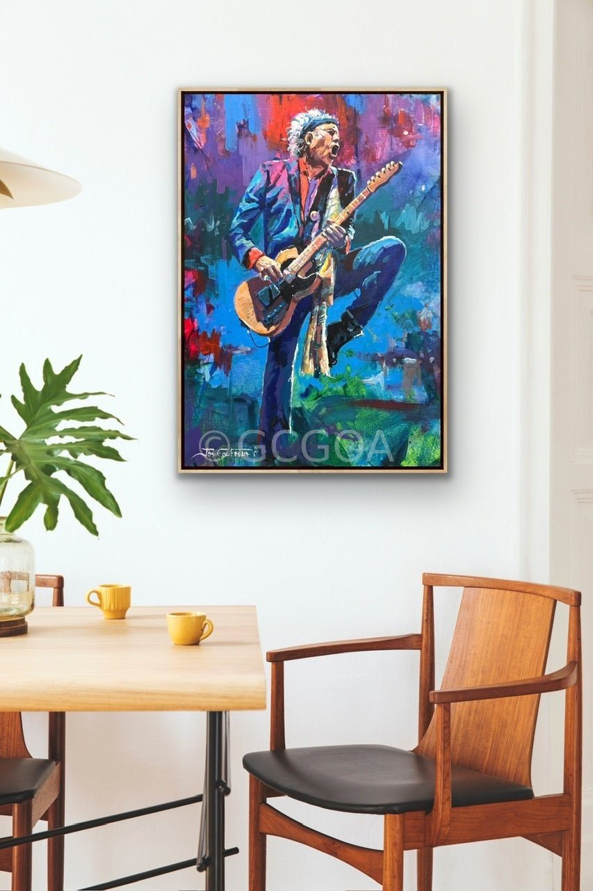 Keith Richards 3 - Original Art - Gold Coast Gallery Of ArtJos Coufreur