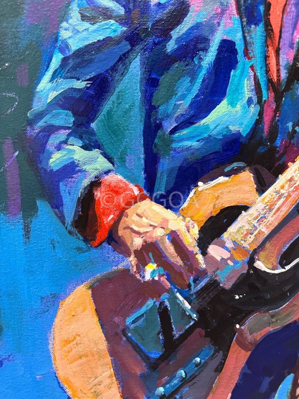 Keith Richards 3 - Original Art - Gold Coast Gallery Of ArtJos Coufreur