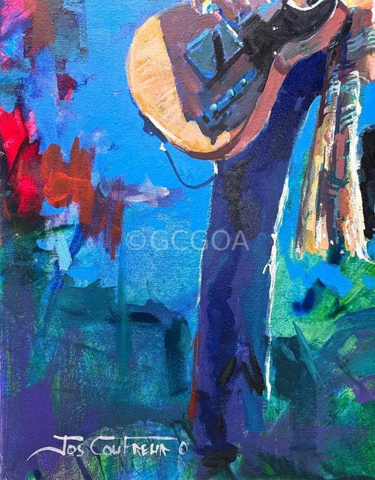 Keith Richards 3 - Original Art - Gold Coast Gallery Of ArtJos Coufreur
