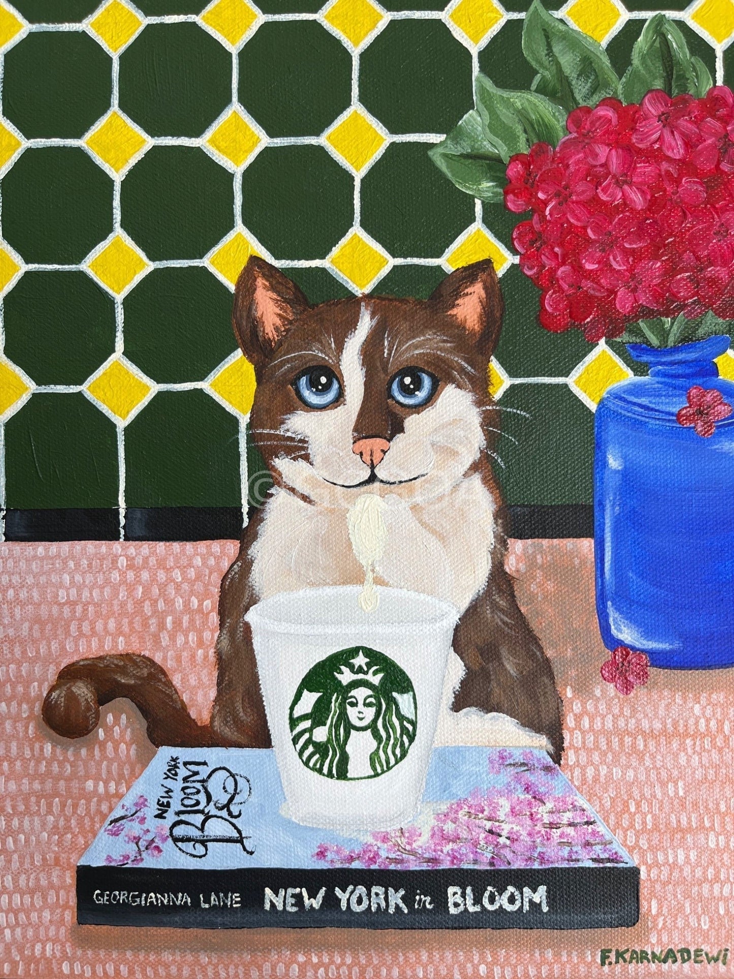 Kittycino - Original Art - Gold Coast Gallery Of ArtFika Karnadewi
