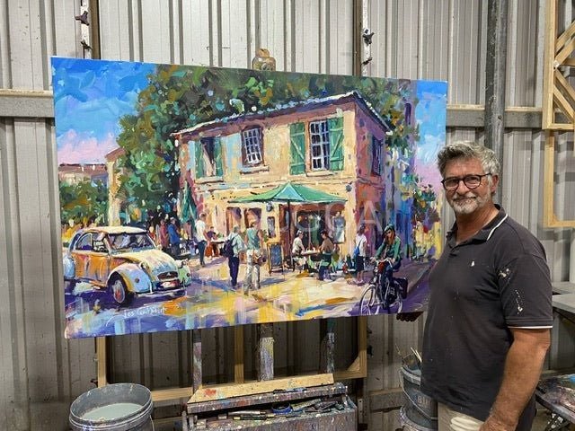 La Maison Rose, France - Original Art - Gold Coast Gallery Of ArtJos Coufreur
