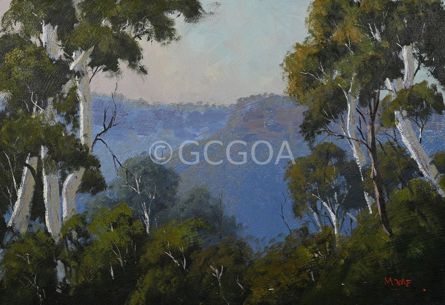 Last Light In The Blue Mountains - Gold Coast Gallery Of ArtRod Moore